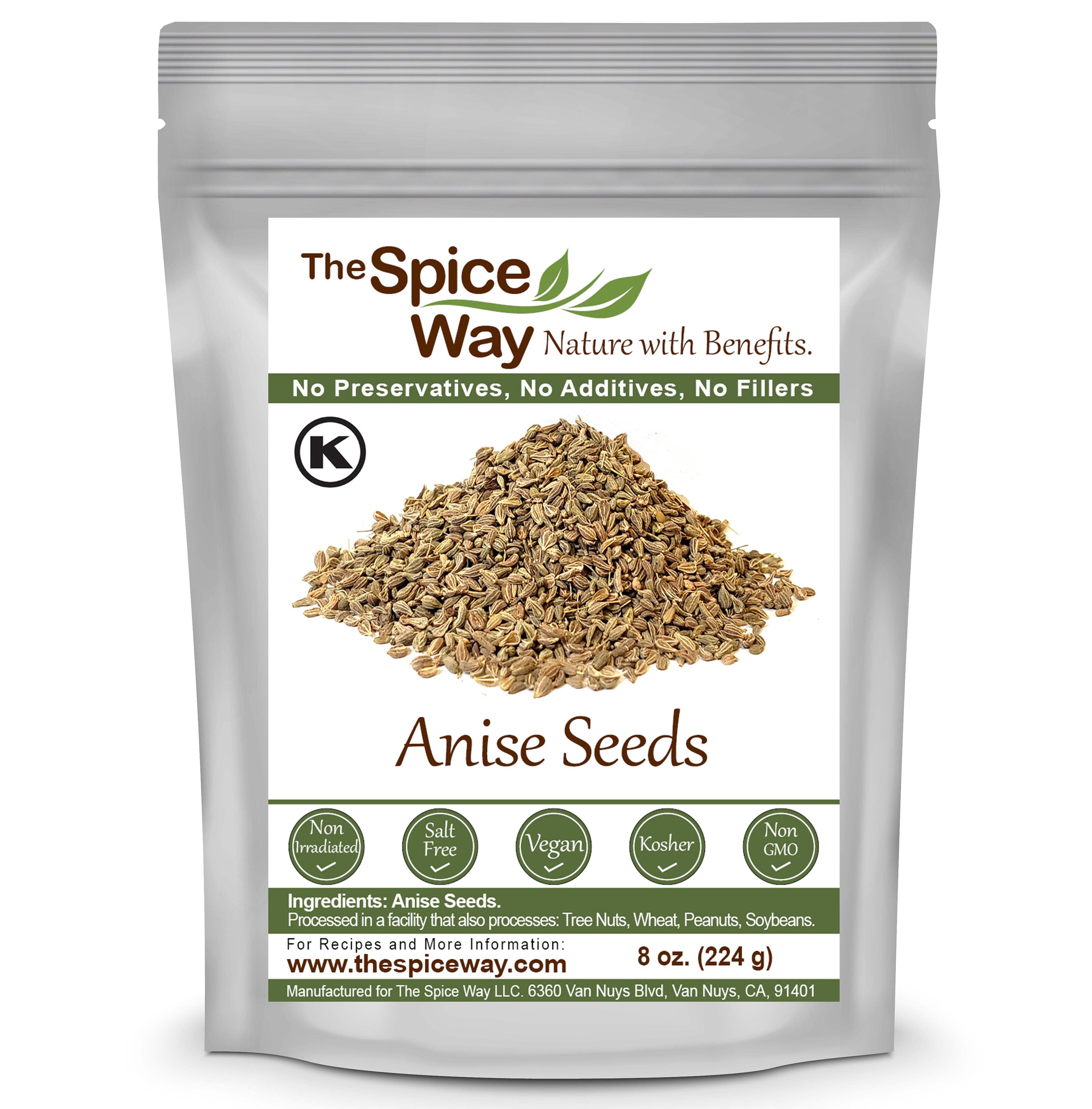 The Spice Way Whole Anise Seed – Whole Spice – 100% Natural - Resealable Pouch – 32 oz.