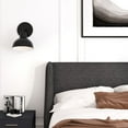 thumbnail image 6 of Einfach Queen Size Platform Bed Frame with Wingback Headboard, Dark Grey, 6 of 6