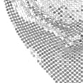 thumbnail image 4 of Metallic Sequin Bandanas Scarf Punk Metallic Neck Scarf Club Party Neckwear Rhinestone Triangle Scarf for Women Silver, 4 of 7