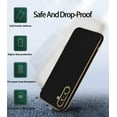 thumbnail image 5 of Compatible with Samsung Galaxy A24 Case for Women Men, Ultra Thin Samsung A24 Case Silicone Cute Shockproof Plating Electroplate Soft Phone Case Cover (Black), 5 of 13