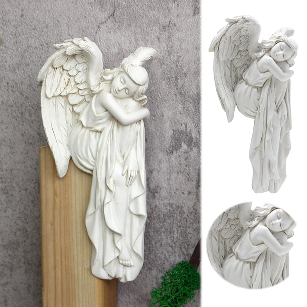 Ángel Durmiendo Colgante Decorativo Para Marco De Puerta Estatuilla Europea De Resina Para El Hogar Adornos Artesanales Para Pared
