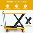 thumbnail image 4 of Dextrus Hydraulic Lift Cart, Steel 1000 Lbs Load Capacity, Scissor Lift, 27.7 In Lifting Height, 4 of 7