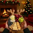 thumbnail image 5 of ACDANC 2026 New Christmas Wood Serving Platter - Reindeer Shaped Sushi Serving Tray - Snack & Appetizer Tray -Christmas Serving Tray Charcuterie Board for Snack,Dessert,Fruit,Cheese & Steak, 5 of 7