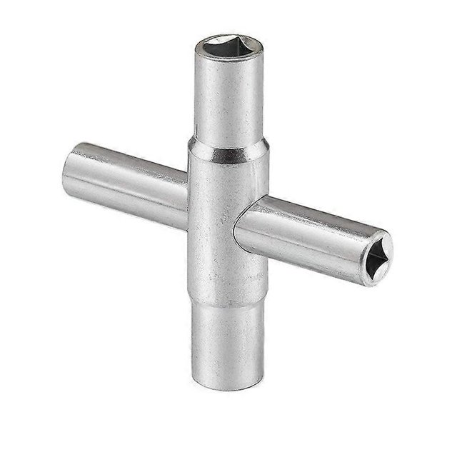 4-in-1 Crossed Sillcock Wrench Durable Heavy Duty Mini Wrench for Bathroom