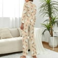 thumbnail image 3 of Top-kevin Women Long Sleeve Pajama Set Comfy Pjs Sets Western Cowboy Sun 2 Piece Lounge Set, 3 of 6