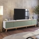 thumbnail image 1 of Mueble TV 85" Kappesberg 218cm con 3 Puertas Blanco/Verde, 1 of 10