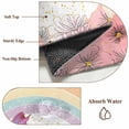 thumbnail image 6 of Purple Butterfly Area Rugs 2.7'x5', Washable Small Throw Rugs for Kitchen Bedroom, Cute Rainbow Spring Floral Botanical Indoor Outdoor Rug Non-Slip Low Pile Carpet Runner Reversible Floor Mats, 6 of 8