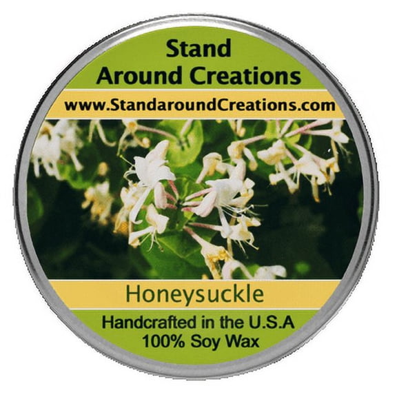 HONEYSUCKLE TUREEN 8-OZ. ALL NATURAL SOY CANDLE