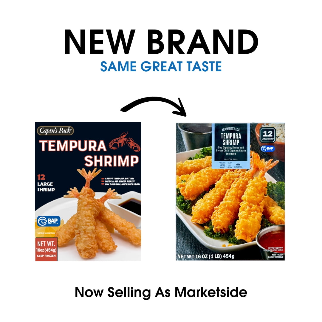 Marketside Frozen Shrimp Tempura 12 Count, 16oz
