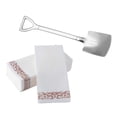 thumbnail image 1 of Cuchara de acero inoxidable para mezclar café, helado, batidos, aperitivos y utensilios de cocina. Papel de oro rosa cuadrado plateado, 1 of 9
