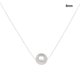 thumbnail image 3 of Jumpingount Collar de mujer Cadenas colgantes de plata Collares ajustables de moda Decoraciones Joyas de mujer para fiesta de citas Ropa, zapatos y accesorios Miscelánea 8mm Jumpingount AP012363-02, 3 of 6