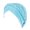 Sky blue, variant on Women's Solid Turban Wrap One Tail Design Stretch Knit Head Cover