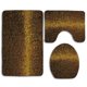 thumbnail image 1 of ABPHQTO Tema Disco Oro Abstracto Con Cuadrados Efecto Digital Mosaico Píxel Juego de alfombras de baño de 3 piezas Alfombra de baño Alfombra de contorno y tapa de inodoro ABPHQTO Cont-CHAPPLE-21025, 1 of 2