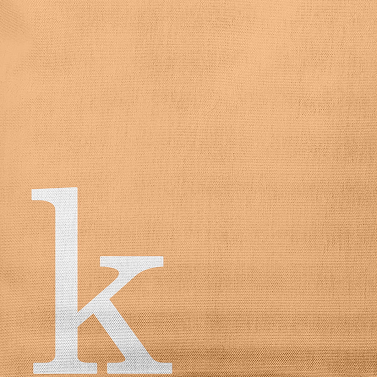 Simply Daisy 14" x 20" Modern Monogram Indoor/Outdoor Polyester Throw Pillow, Pale Gold