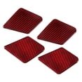 thumbnail image 3 of Accesorio de coche de fibra de carbono, 4 piezas de fibra de carbono interior cubierta de cuenco de puerta interior decoración interior del coche claridad notable, 3 of 8