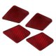 thumbnail image 3 of 4pcs Carbon Fiber Interior Door Bowl Trim Decor Fit for Mercedes C Class E Class W212 W204 Red, 3 of 5