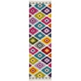 thumbnail image 2 of Safavieh Fiesta Frona Geometric Shag Runner Rug, Cream/Multi, 2'3" x 8', 2 of 9