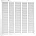 thumbnail image 3 of HVAC Premium 25" X 25" Steel Return Air Filter Grille for 1" Filter - Fixed Hinged - HVAC Duct Cover - Flat Stamped Face - White [Outer Dimensions: 27 5/8"w X 27 5/8"h], 3 of 4