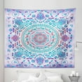 thumbnail image 1 of Mandala Tapestry, Medallion Design Floral Patterns and Leaves Boho Hippie Style Prints, Fabric Wall Hanging Decor for Bedroom Living Room Dorm, 5 Sizes, Turquoise Purple, by Ambesonne, 1 of 1
