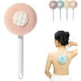 thumbnail image 7 of Super Soft Sunflower Bath Ball, 2025 Upgrade 2-in-1 Bath Brush with Long Handle, Telescopic Dual Sided Back Scrubber Body Shower Brush, Bath Massage Cleaning Brushes for Shower Men Women (Beige), 7 of 7