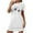 White, variant on HomeGardon Women's Sleepwear Nightgowns for Women,Fashion Print Medium Length Dress Oversized Short Nightgown Fashion Chest Print Short Sleeve Nightdress,S-XXL
