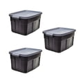thumbnail image 2 of Bolsas de almacenamiento Rubbermaid Roughneck 117 L, paquete de 3 unidades, negro y gris, 2 of 3