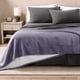thumbnail image 2 of Bare Home Manta de Cama de Felpa Sherpa Mullida y Suave, Reversible, Liviana, Tamaño Matrimonial/queen, Color Violeta Polvoriento, 2 of 6