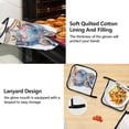 thumbnail image 4 of Cute Owl on Book 5 Pcs Kitchen Set Heat Resistant Oven Mitts and Non-Slip Pot Holders with Adjustable Cooking Apron, 4 of 6