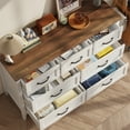thumbnail image 6 of Asofer 5-Piece Queen Size Bedroom Set with Headboard, 2 Nightstands, and Two 7-Drawer Dressers, White, 6 of 17