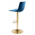 thumbnail image 5 of Prima Bar Chair Dark Blue & Gold, 5 of 9
