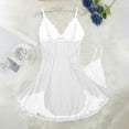 thumbnail image 6 of Levmjia Womens Pajamas Set Short Sleeve Sleepwear Lace Trim Irregular Hem Comfortable Breathable Fabric Loose Fit Sleep Homewear Printed Summer, 6 of 7