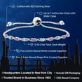 thumbnail image 2 of Gem Stone King 0.50 Ct Pink Created Sapphire White Created Sapphire 925 Sterling Silver Bracelet for Women, 2 of 4