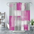 thumbnail image 2 of Abstract Art Shower Curtain Grunge Modern Abstract Oil Painting Hippie Cool Art Fabric Bathroom Curtain with Hook, 2 of 4