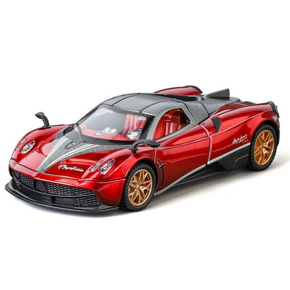 1:32 Pagani  BC Supercar Alloy Metal Diecast Model Car Library Static Sound & Light Ornaments Birthday Gift For Boyfriend