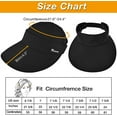 thumbnail image 5 of Ponytail Sun Hats for Women, 2 in 1 Zip-Off Uv Protection Wide Brim Beach Hat Sun Visors, 5 of 7