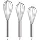 thumbnail image 1 of Batidores de acero inoxidable Sailing 3 piezas 8 10 12 pulgadas, 1 of 5