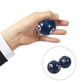 thumbnail image 3 of 1 Set Enamel Chinese Tai Chi Pattern Blue Health Balls Baoding Balls Exercise Massage Balls Stress Relieve Hand Exercise Therapy Ball, 3 of 4
