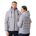 thumbnail image 4 of LOVZFMLL Vestes pour Hommes Haut Décontracté Col Rond Tricoté Faux Manches Longues Col Rond Manteau Chauffant Haut/chemise, 4 of 6