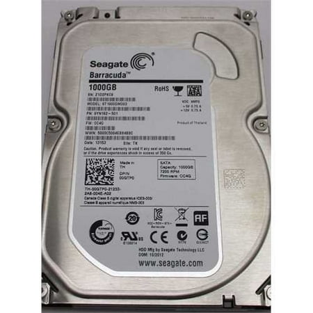 Notebook Hdd Bare Drive Refurbished Seagate 1TB Desktop HDD SATA 6Gb/s 64MB Cache 3.5-Inch Internal Bare Drive (ST1000DM003) ()