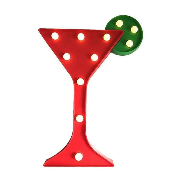 Warm LED Light Eye Protection Wine Glass Shaped Decorative Lamp Great For Children Lovers And Bedside Lighting 1Set