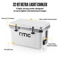 thumbnail image 2 of RTIC 32 Qt 48-Can Ultra-Light Ice Chest Cooler, White & Grey, 2 of 9
