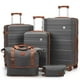 thumbnail image 1 of Set de equipaje imiomo Hard Shell de 5 piezas para mujer con cierre TSA, 1 of 9