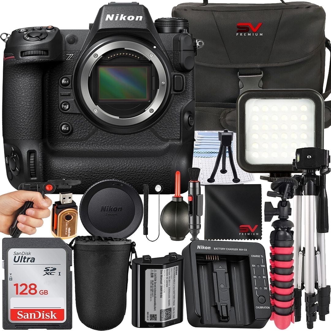 Nikon Z9 Mirrorless Camera (Body Only) with 2 Pack 128GB Memory