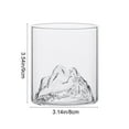 thumbnail image 3 of Large Capacity 300ML Whiskey Glass | Thick Bottom & Smooth Rim | Clear Glass Tumbler for Whiskey, Wine & Beverages | Father's Day Gift Idea, 3 of 6