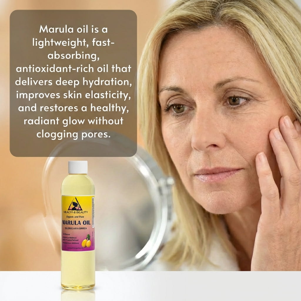 Marula Oil Refined Organic Carrier Cold Pressed 100% Pure Natural HEALTH & BEAUTY 24 oz