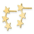 thumbnail image 3 of Auriga Fine Jewelry 14K Yellow Gold 3-Star Stud Earrings for Women, 3 of 6
