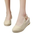 thumbnail image 3 of Women‘s Closed Toe Socialite Slingback Espadrille Wedge Sandal, 3 of 9