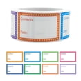 thumbnail image 2 of Blank Date Labels, Adhesive Stickers, Stationery & Planner Organizer Labels Colorful Bordered Write On Labels, B, 2 of 5
