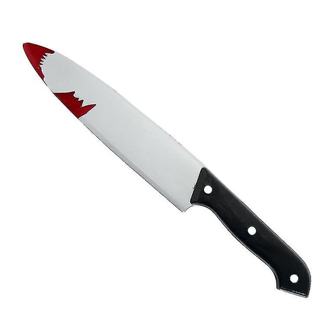 Cuchillo falso ensangrentado para Halloween, accesorio de disfraz, cuchillo de utilería, cuchillo cortador con sangre falsa, cuchillo para picar, juguete, arma de plástico, decoración de Halloween