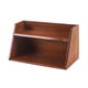 thumbnail image 4 of Organizador de maquillaje, estante de almacenamiento de madera, regalos, estuche de exposición de cosméticos de doble capa, organizador de cuidado de, 4 of 9